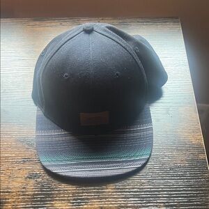 Vans Black and Gray teal Men's SnapBack